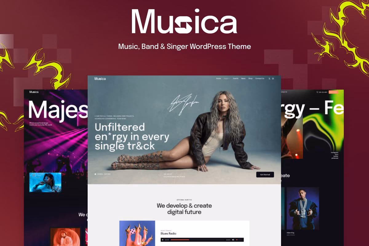 Best Singer and Artist WordPress Themes 2026